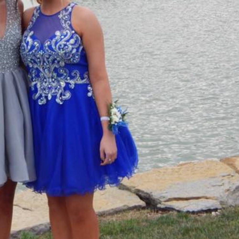 Royal Blue Homecoming Dress